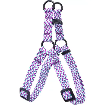 Postroj pro psa S Postroj cik cak fialový 20 - 40 cm