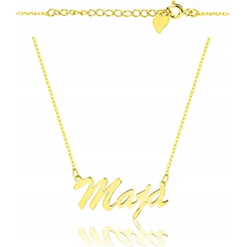 Náhrdelník Pozlacený náhrdelník řetízek jméno MAJA 925 gravírování