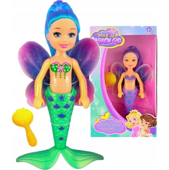 Panenka LALKA LALECZKA SYRENKA VÍLA HOLČIČKA 15 CM