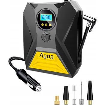 Kompresor AUTO KOMPRESOR 12V PŘENOSNÝ VÝKONNÝ 10 BAR ELEKTRICKÁ PUMPA AGOG