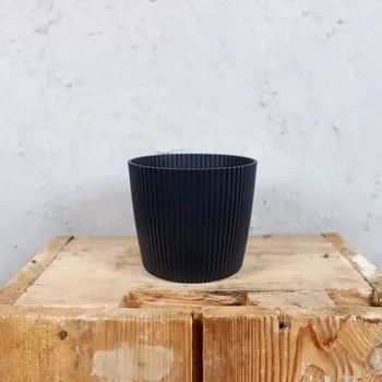 Květináč Prosperplast plastový květináč Milly round antracit Ø 14 cm