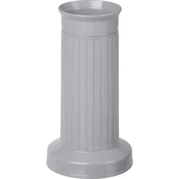 Váza Váza hřbitovní rovná šedá - těžké dno