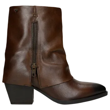 Dámské polobotky Hnědé Kovbojky S Holínkou Zapínanou Na Zip Wojas 5535252 38