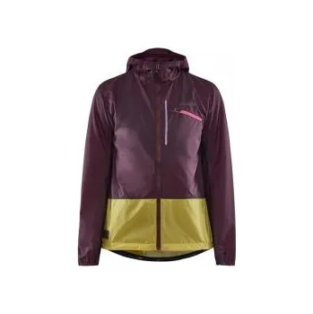 Cyklistická bunda CRAFT ADV Offroad Wind W fialová se žlutou 1910582-435542 XL; Fialová bunda + DÁREK DLE VÝBĚRU!