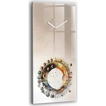 Hodiny Foto Hodiny Skleněné Nástěnné Do Moderního Interiéru Hodiny astronomie 30x60 cm