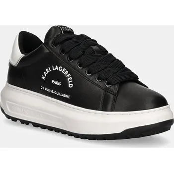 Pánská obuv Kožené tenisky Karl Lagerfeld KAPRI KL57538.000 černá 99X, EUR 44