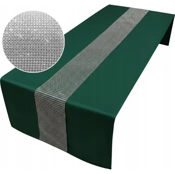 Obraz Běžec na stůl odstíny zelené 220 x 40 cm