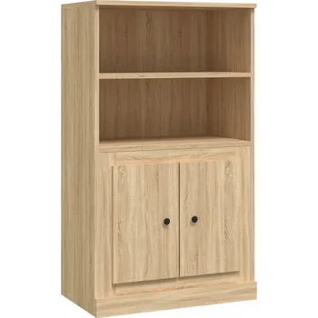 Šatní skříň Kredenc, dub sonoma, 60x35,5x103,5 cm, dřevěný kompozitní materiál