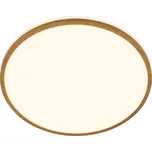 BRILONER Acorus W stropní svítidlo pr.33 cm - 18W, 1850lm, LED, IP44, teplá bílá, bílé/dřevo 3871014