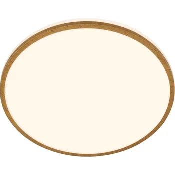 BRILONER Acorus W stropní svítidlo pr.33 cm - 18W, 1850lm, LED, IP44, teplá bílá, bílé/dřevo 3871014