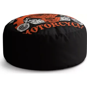 Taburet Sablio Taburet Circle Harley-Davidson motor Černé pozadí: 38x48 cm