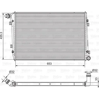 Chladič motoru Chladič, chlazení motoru VALEO 701664