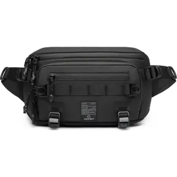 Ledvinka Ozuko sportovní taška kolem pasu Rochus Černá 4L