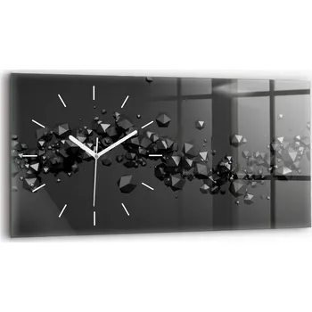 Hodiny Nástěnné hodiny Wallfluent černé 60 cm