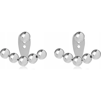 Náušnice Troli Stylové ocelové náušnice 2 v 1 VAAXF442S