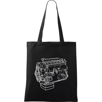 Nákupní taška Motor T912 V3S - Taška bavlněná - 42 x 38 cm ( Černá )