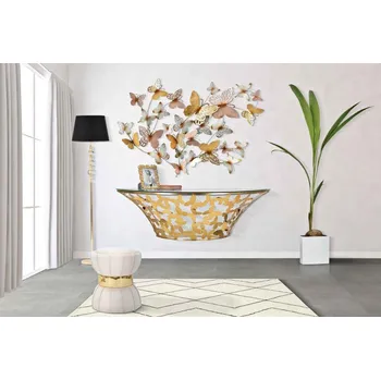 Toaletní stolek Designová konzole Jahmisey 120 cm zlatá