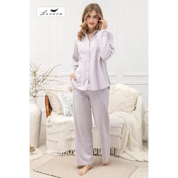 Dámské pyžamo DÁMSKÉ PYŽAMO JUDITH 1613 LILA 2XL