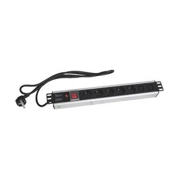 Napájecí panel PDU OEM 19" napájecí panel OC 5x230V+2xIEC 2m PPO SW Black 96102