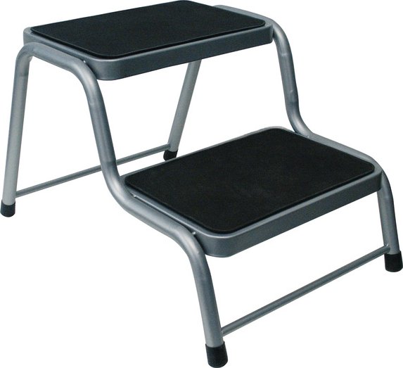 Dvoustupňový ocelový schůdek Carbest - výška 41 cm