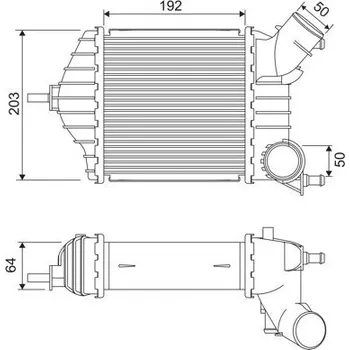 Chladič motoru Chladič turba VALEO 818725