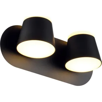 Nástěnné svítidlo ACA Lighting nástěnné svítidlo LUCIDO LED 16W 3000K 1280lm černý kov 27x12x11cm V83LEDW27BK