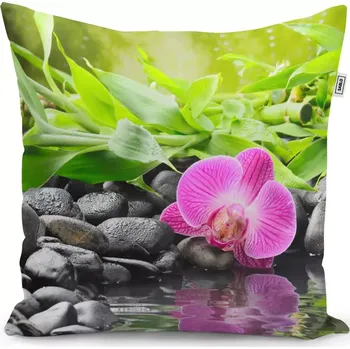 Polštář Sablio Polštář Růžová orchidej - 40x40 cm