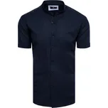 Pánská košile s krátkým rukávem KX0997 Barva: Tmavě Modrá, Velikost: M