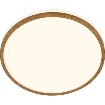 BRILONER Acorus W stropní svítidlo pr.28 cm - 12W, 1200lm, LED, IP44, teplá bílá, bílé/dřevo 3870014