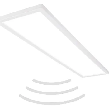 BRILONER Move LED stropní svítidlo do koupelny, přímé a nepřímé osvětlení, pohybové čidlo, bílé 7528416