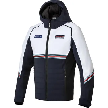 Pánská móda Sparco zimní bunda Martini Racing, barva: modro-bílá, velikost: XL