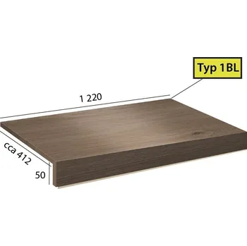 Schodiště Vinylové schody BRASED Objectline Step 1BL - 9872 Dub Toledo