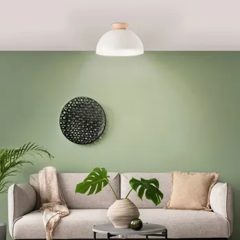 Dětské svítidlo Brilliant 99887/70 Stropní svítidlo NALAM světle šedé + DŘEVO