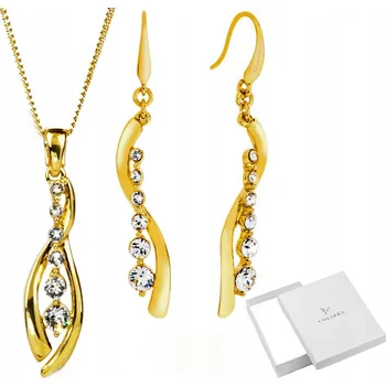 Souprava šperků Pozlacená souprava šperků Colibra se zirkony