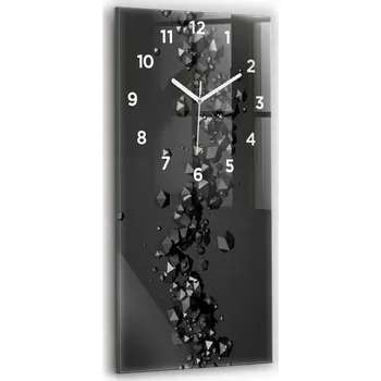 Hodiny Nástěnné hodiny Wallfluent černé 30 cm