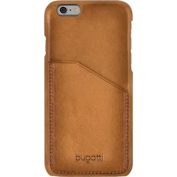 Pouzdro na mobilní telefon Zadní Kryt Bugatti pro Apple iPhone 6, iPhone 6S, hnědý
