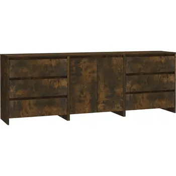 Příborník do zásuvky 3dílný příborník, dub uzený, materiál na bázi dřeva