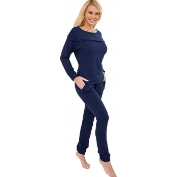 Dámské pyžamo Kalimo dámské pyžamo viskóza modré velikost M