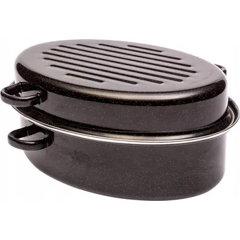 pekáč Oválný smaltovaný Pekáč Tadar s příslušenstvím a grilem 42 cm