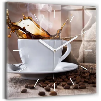 Hodiny Nástěnné hodiny Wallfluent hnědé 30 cm