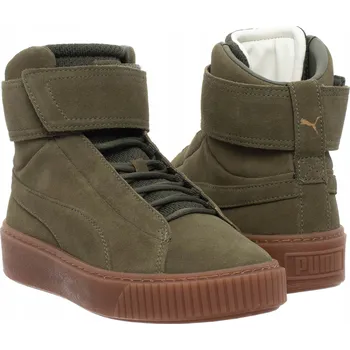 Dámské tenisky PUMA - DÁMSKÉ BOTY - PLATFORM MID OW 364588-01 sportovní kožené tenisky