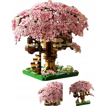 ostatní stavebnice Stavebnice mini BONSAI strom SAKURA Třešňový květ Domeček na stromě 2028 dílků