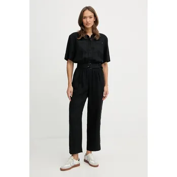 Dámský overall Plátěný overal Tommy Hilfiger WW0WW47168 černá 99X, vel. 36