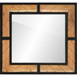 vidaXL Koupelnové zrcadlo 60 x 1 x 55 cm masivní akáciové dřevo