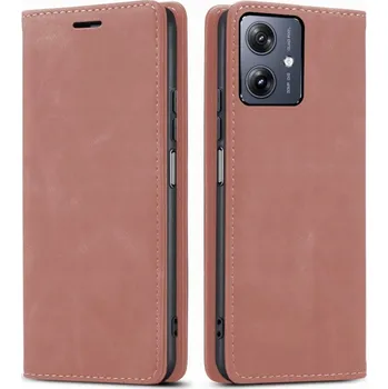 Pouzdro na mobilní telefon Flipové pouzdro MBM pro Motorola Moto G54 Power Edition, růžové