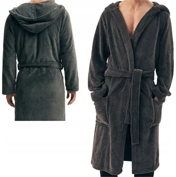 Dámský župan Henderson pánský župan Mild 43012 šedý dlouhý velikost XXL