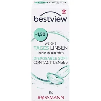 Best View Denní kontaktní čočky -1,50 8 ks