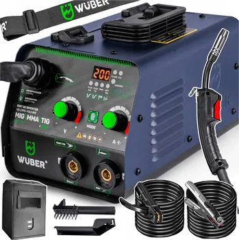 Svářečka Invertorová svářečka Wuber 15-200 A 230 V 3,7 kVA