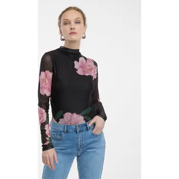 Dámská halenka Černá halenka s květinovým vzorem Orsay černá | světle modrá | růžová 3500167