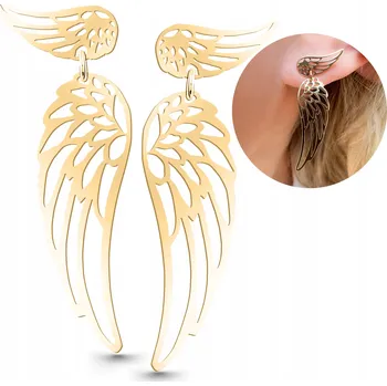 Náušnice Náušnice andělská křídla zlaté 925 - okouzlující